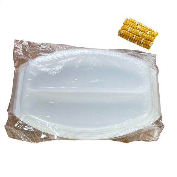 Microwave Corn Steamer w/ Corn Silk Brush m, 6 Corn Trays & 8 Holders - Picture 2 of 7